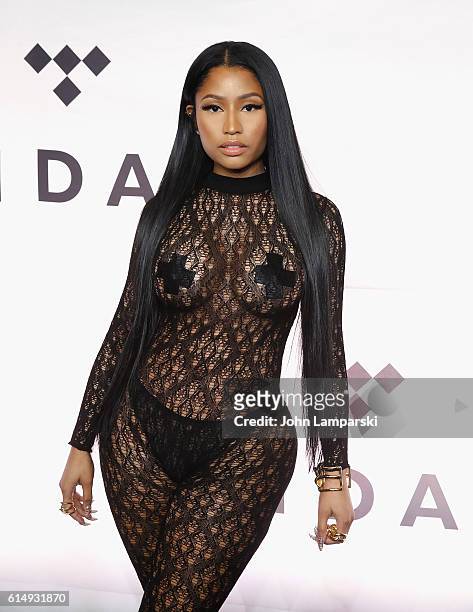 Nicki Minaj attends TIDAL X: 1015 at Barclays Center on October 15, 2016 in New York City.
