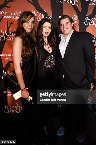 Christina Schwarzenegger, author Katherine Schwarzenegger and Christopher Schwarzenegger attend Hilarity for Charity's 5th Annual Los Angeles Variety...