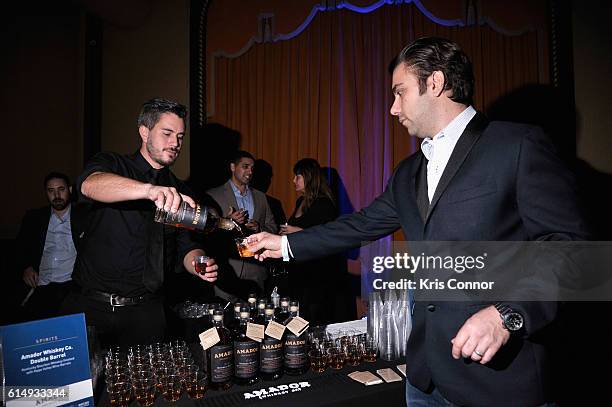 Amador Whiskey served at MasterCard Exclusive Event: Midnight in Paris Dessert Tasting hosted by Dominique Ansel at Prince George Ballroom on October...