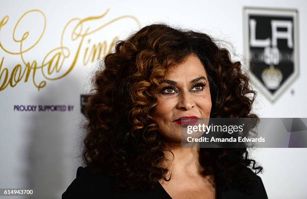 Fashion designer Tina Knowles arrives at the 2016 Children's Hospital Los Angeles "Once Upon a Time" Gala at the L.A. Live Event Deck on October 15,...