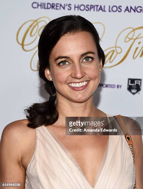 Olympic athlete Rebecca Soni arrives at the 2016 Children's Hospital Los Angeles "Once Upon a Time" Gala at the L.A. Live Event Deck on October 15,...