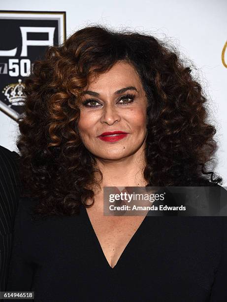 Fashion designer Tina Knowles arrives at the 2016 Children's Hospital Los Angeles "Once Upon a Time" Gala at the L.A. Live Event Deck on October 15,...