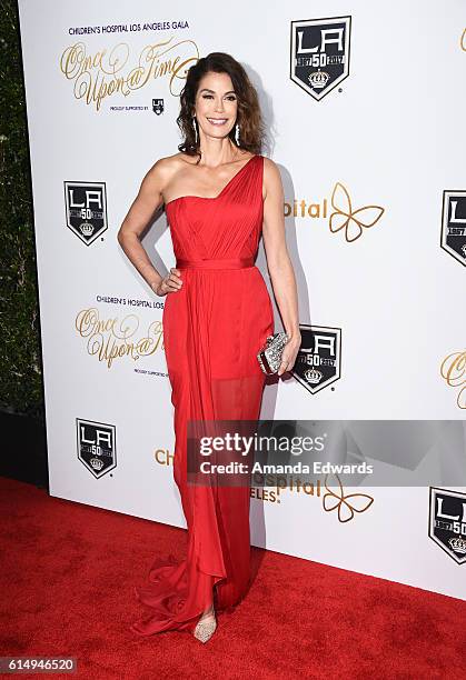 Actress Teri Hatcher arrives at the 2016 Children's Hospital Los Angeles "Once Upon a Time" Gala at the L.A. Live Event Deck on October 15, 2016 in...