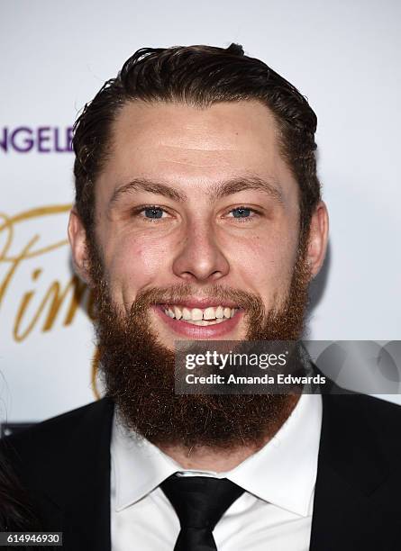 Player Jake Muzzin arrives at the 2016 Children's Hospital Los Angeles "Once Upon a Time" Gala at the L.A. Live Event Deck on October 15, 2016 in Los...