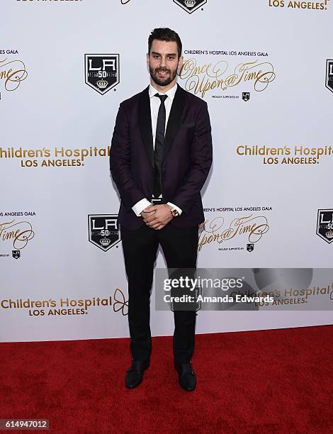 Player Teddy Purcell arrives at the 2016 Children's Hospital Los Angeles "Once Upon a Time" Gala at the L.A. Live Event Deck on October 15, 2016 in...