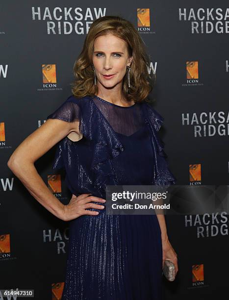 Rachel Griffiths arrives ahead of the Australian premiere of Hacksaw Ridge at State Theatre on October 16, 2016 in Sydney, Australia.