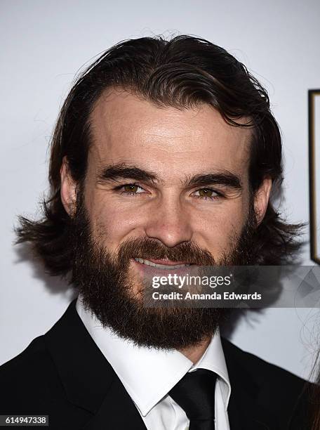 Player Peter Budaj arrives at the 2016 Children's Hospital Los Angeles "Once Upon a Time" Gala at the L.A. Live Event Deck on October 15, 2016 in Los...