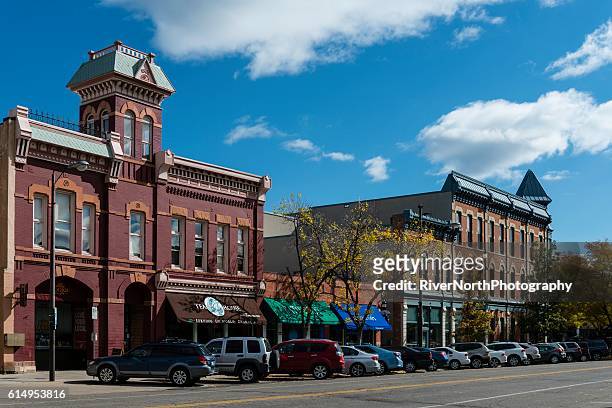 fort collins in autumn - fort collins stock pictures, royalty-free photos & images