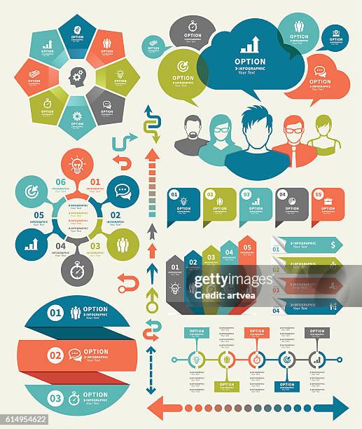 infographic elements - event schedule stock illustrations