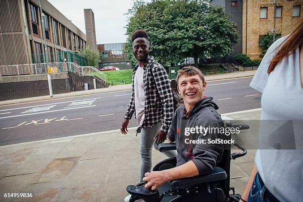 going to town - paraplegic stock pictures, royalty-free photos & images