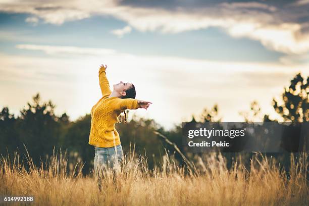 i love nature! - czech republic autumn stock pictures, royalty-free photos & images