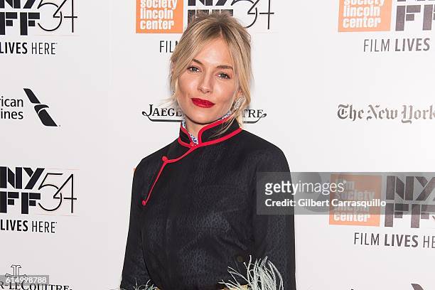 Actress Sienna Miller attends the Closing Night Screening of 'The Lost City Of Z' for the 54th New York Film Festival at Alice Tully Hall, Lincoln...