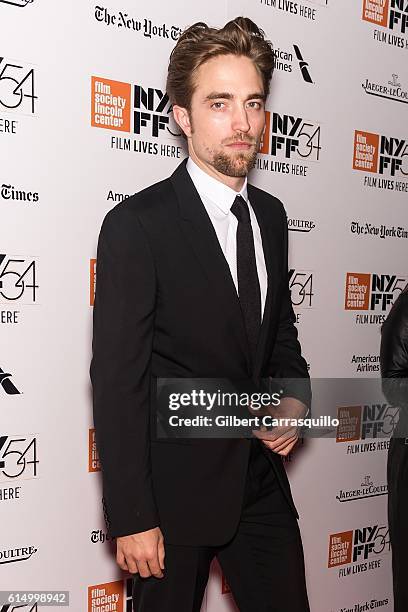 Actor Robert Pattinson attends the Closing Night Screening of 'The Lost City Of Z' for the 54th New York Film Festival at Alice Tully Hall, Lincoln...