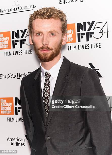Actor Edward Ashley attends the Closing Night Screening of 'The Lost City Of Z' for the 54th New York Film Festival at Alice Tully Hall, Lincoln...