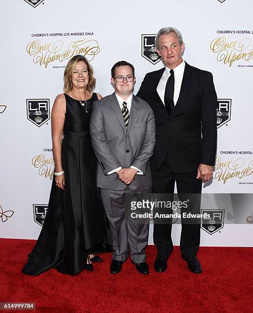Los Angeles Kings coach Darryl Sutter arrives at the 2016 Children's Hospital Los Angeles "Once Upon a Time" Gala at the L.A. Live Event Deck on...
