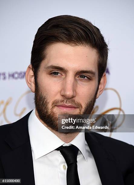 Player Derek Forbort arrives at the 2016 Children's Hospital Los Angeles "Once Upon a Time" Gala at the L.A. Live Event Deck on October 15, 2016 in...