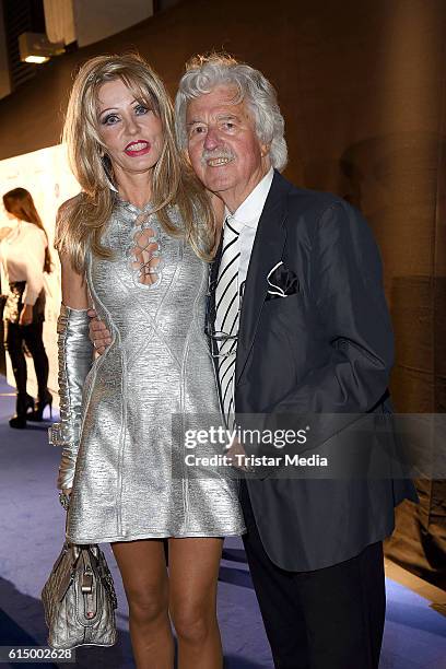 Hans Georg Muth and wife Gisela Muth attend the Opening Party of the Men's Beauty Clinic on October 15, 2016 in Duesseldorf, Germany.