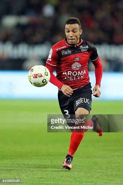 Marcal of Guingamp during the Ligue 1 match between EA Guingamp and Lille OCS at Stade du Roudourou on October 15, 2016 in Guingamp, France.