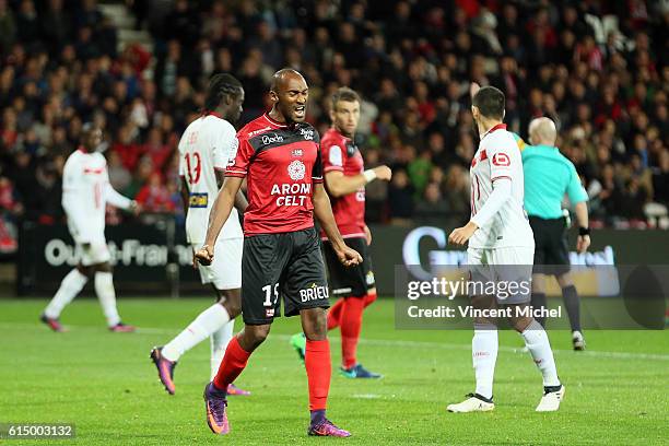 Jeremy Sorbon of Guingamp during the Ligue 1 match between EA Guingamp and Lille OCS at Stade du Roudourou on October 15, 2016 in Guingamp, France.