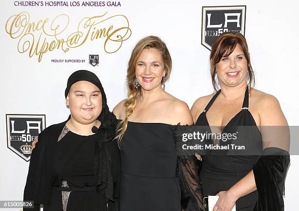 Drew Barrymore and Madison Elizondo arrive at the 2016 Children's Hospital Los Angeles "Once Upon a Time" Gala held at L.A. Live Event Deck on...