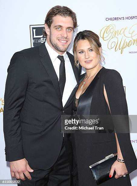 Anze Kopitar arrives at the 2016 Children's Hospital Los Angeles "Once Upon a Time" Gala held at L.A. Live Event Deck on October 15, 2016 in Los...