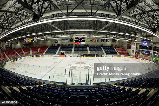 General view of the Centre d'Excellence Sports Rousseau arena prior to the QMJHL game between the Blainville-Boisbriand Armada and the Saint John Sea...