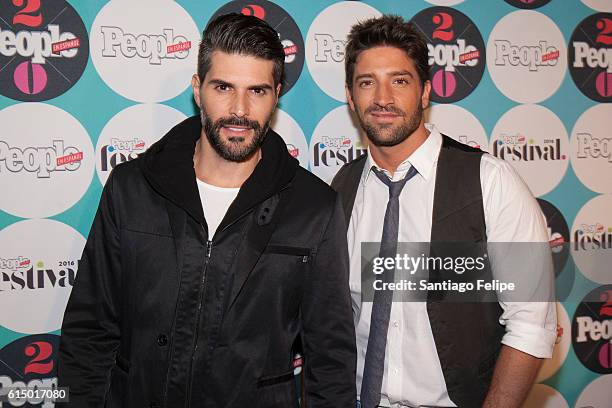 Juan Pablo Llano; and David Chocarro attend the 5th Annual Festival People en Espanol at The Jacob K. Javits Convention Center on October 15, 2016 in...