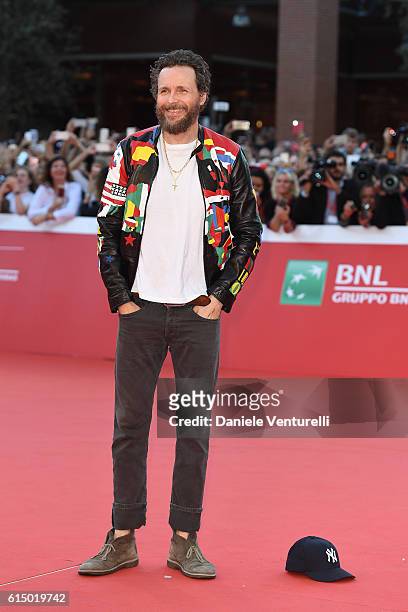 Jovanotti walks a red carpet during the 11th Rome Film Festival at Auditorium Parco Della Musica on October 16, 2016 in Rome, Italy.