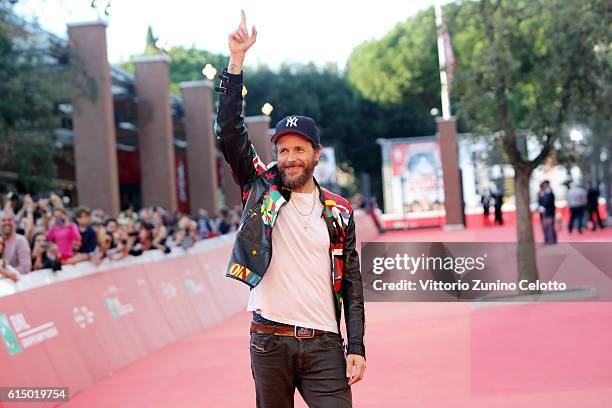 Jovanotti walks a red carpet during the 11th Rome Film Festival at Auditorium Parco Della Musica on October 16, 2016 in Rome, Italy.