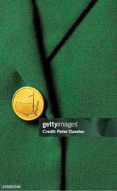 Close up of a US Masters jacket on September 19, 2016 in London, England.