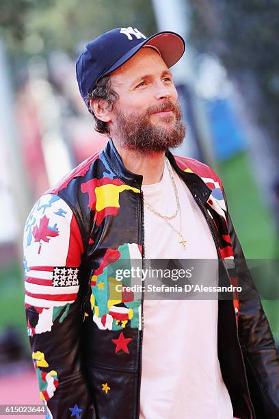 Jovanotti walks a red carpet during the 11th Rome Film Festival at Auditorium Parco Della Musica on October 16, 2016 in Rome, Italy.