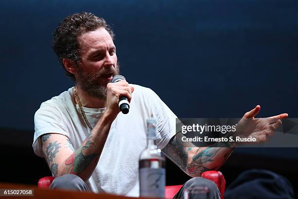 Lorenzo Jovanotti Cherubini meets the audience during the 11th Rome Film Festival at Auditorium Parco Della Musica on October 16, 2016 in Rome, Italy.