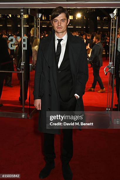 Sam Riley attends the 'Free Fire' Closing Night Gala during the 60th BFI London Film Festival at Odeon Leicester Square on October 16, 2016 in...