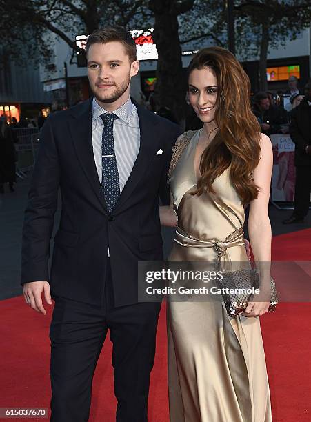 Jack Reynor and Madeline Mulqueen attend the 'Free Fire' Closing Night Gala screening during the 60th BFI London Film Festival at Odeon Leicester...