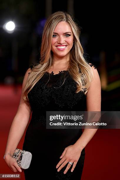 Carolina Rey walks a red carpet for 'The Rolling Stone Ole' Ole' Ole'!: A trip Across Latin America' during the 11th Rome Film Festival at Auditorium...