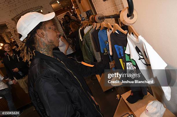 Wiz Khalifa attends BASH by Junk Food // Wiz Khalifa and Junk Food Clothing Capsule Launch on October 15, 2016 in Venice, California.