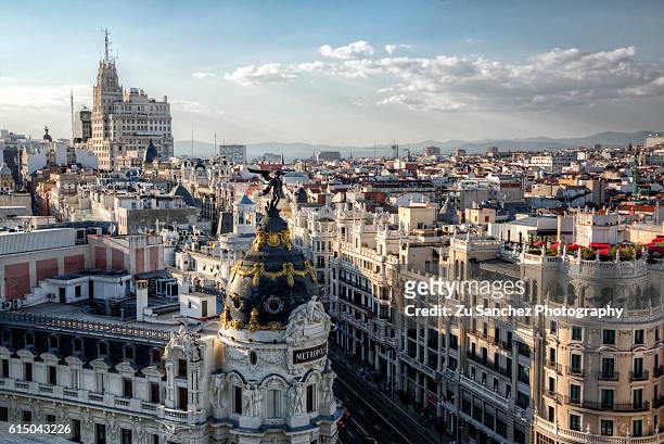 madrid rooftop - madrid stock pictures, royalty-free photos & images