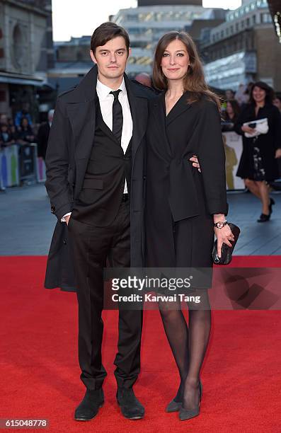 Sam Riley and Alexandra Maria Lara attend the 'Free Fire' Closing Night Gala during the 60th BFI London Film Festival at Odeon Leicester Square on...