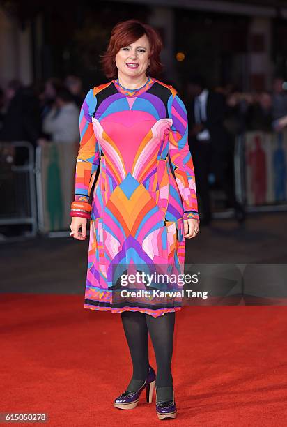 Clare Stewart attends the 'Free Fire' Closing Night Gala during the 60th BFI London Film Festival at Odeon Leicester Square on October 16, 2016 in...