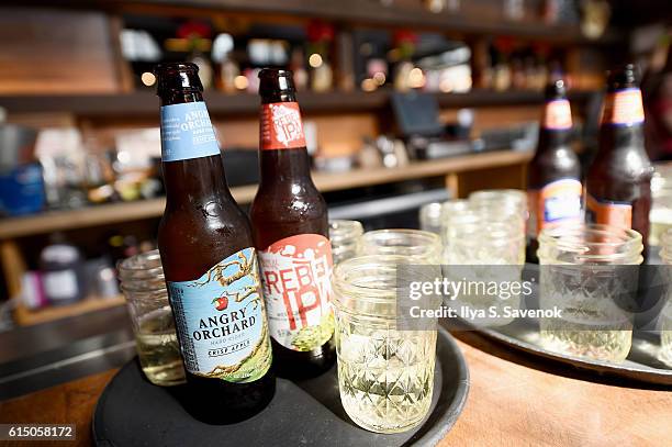Beer by Samuel Adams served at Wingin' It hosted by Jaymee Sire at Hill Country Brooklyn on October 16, 2016 in New York City.