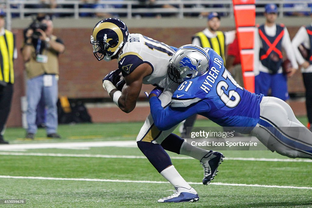 NFL: OCT 16 Rams at Lions