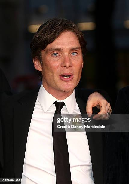 Cillian Murphy attends the 'Free Fire' Closing Night Gala during the 60th BFI London Film Festival at Odeon Leicester Square on October 16, 2016 in...