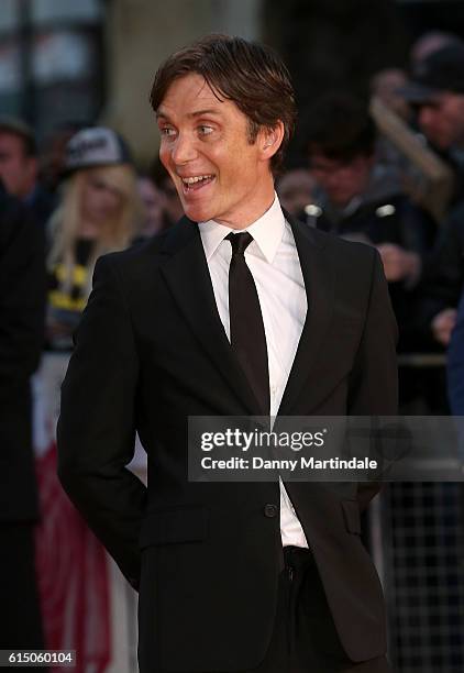 Cillian Murphy attends the 'Free Fire' Closing Night Gala during the 60th BFI London Film Festival at Odeon Leicester Square on October 16, 2016 in...