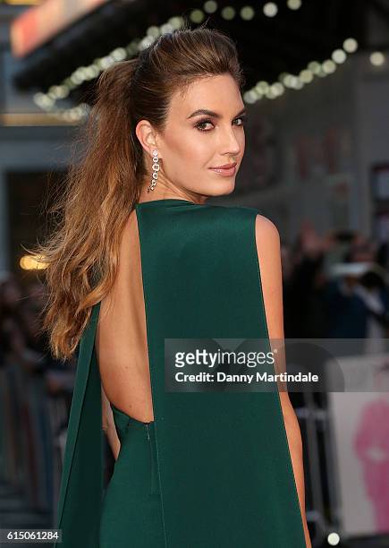 Elizabeth Chambers attends the 'Free Fire' Closing Night Gala during the 60th BFI London Film Festival at Odeon Leicester Square on October 16, 2016...
