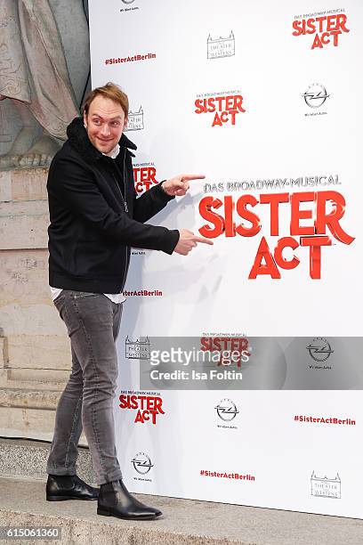 German actor Martin Stange attends the 'Sister Act: The Musical' premiere at Stage Theater on October 16, 2016 in Berlin, Germany.