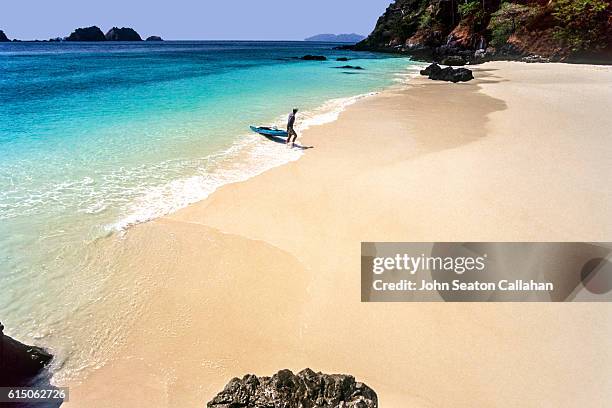 sea kayaking in the mergui archipelago - myanmar mergui stock pictures, royalty-free photos & images