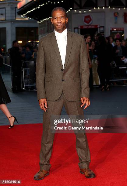 Mark Monero attends the 'Free Fire' Closing Night Gala during the 60th BFI London Film Festival at Odeon Leicester Square on October 16, 2016 in...