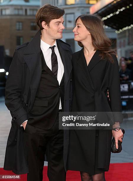 Sam Riley and Alexandra Maria Lara attends the 'Free Fire' Closing Night Gala during the 60th BFI London Film Festival at Odeon Leicester Square on...