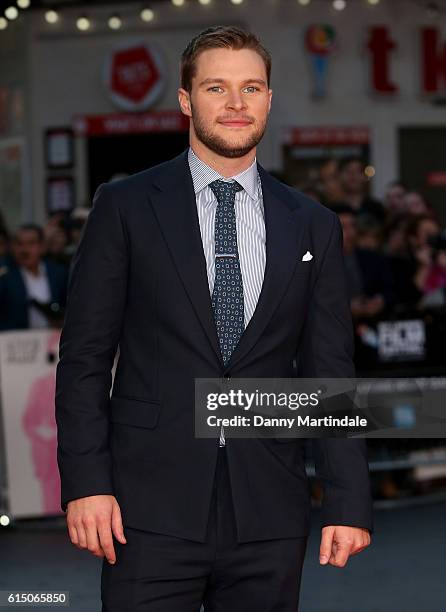 Jack Reynor attends the 'Free Fire' Closing Night Gala during the 60th BFI London Film Festival at Odeon Leicester Square on October 16, 2016 in...