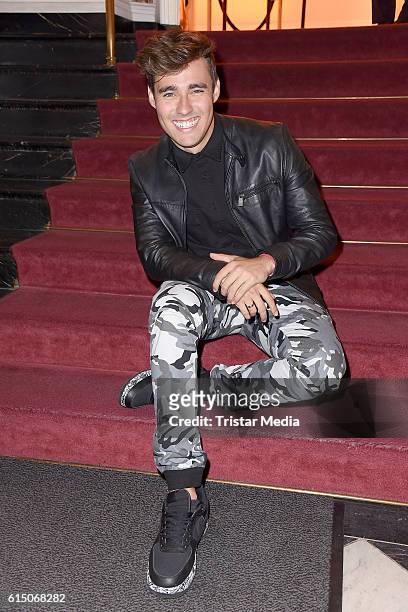 Jorge Blanco, actor of Disney Channel TV series Violetta attends the 'Sister Act: The Musical' premiere Party at Stage Theater on October 16, 2016 in...